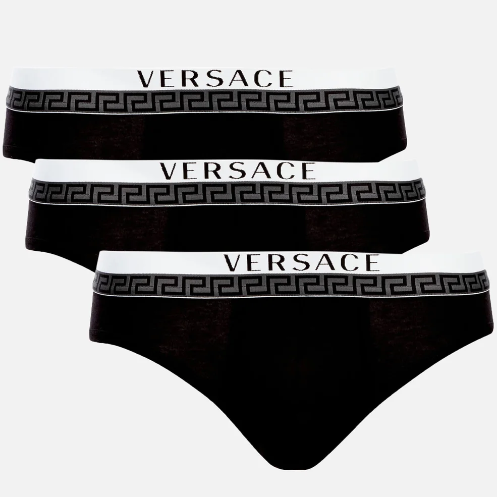 Versace Collection Men's 3 Pack Boxer Briefs - Nero Image 1