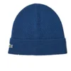 Lacoste Men's Ribbed Beanie Hat - Philippines Blue - Image 1