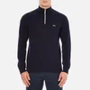 Lacoste Men's Half Zip Funnel Neck Sweatshirt - Navy Blue/Silver Chine - Image 1