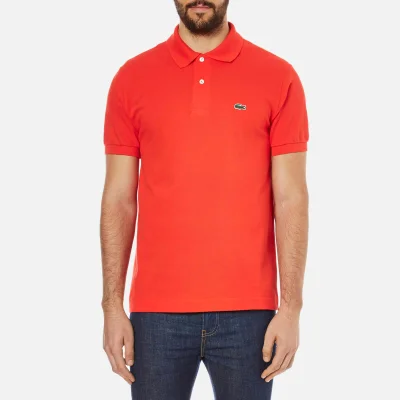 Lacoste Men's Basic Pique Short Sleeve Polo Shirt - Redcurrent Bush