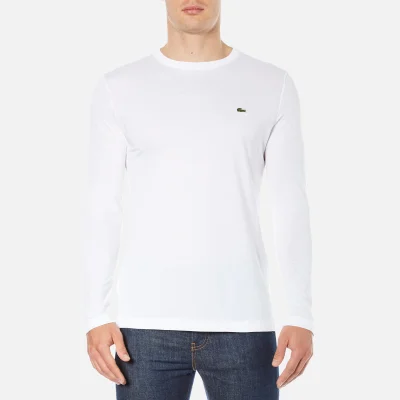 Lacoste Men's Long Sleeved Crew Neck T-Shirt - White