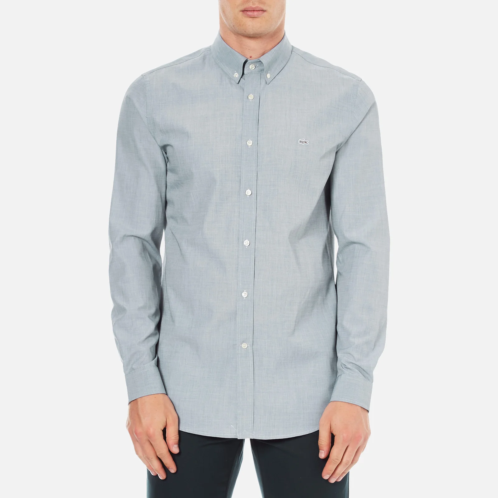 Lacoste Men's Long Sleeved City Shirt - Philippines Blue Image 1