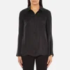 Gestuz Women's Maiden Silk Blouse with Bell Sleeves and Silk Buttons - Black - Image 1