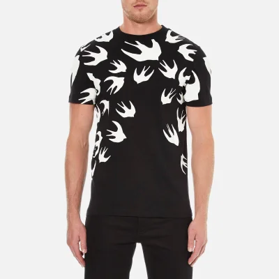 McQ Alexander McQueen Men's Swallow Swarm Pigment T-Shirt - Darkest Black