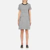 Karl Lagerfeld Women's Bonded Tweed Jersey Dress - Grey Melange - Image 1