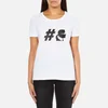 Karl Lagerfeld Womens #TeamKarl Crew Neck T-Shirt – White - Image 1