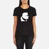 Karl Lagerfeld Women's Ikonic Karl Head Crew Neck T-Shirt - Black - Image 1