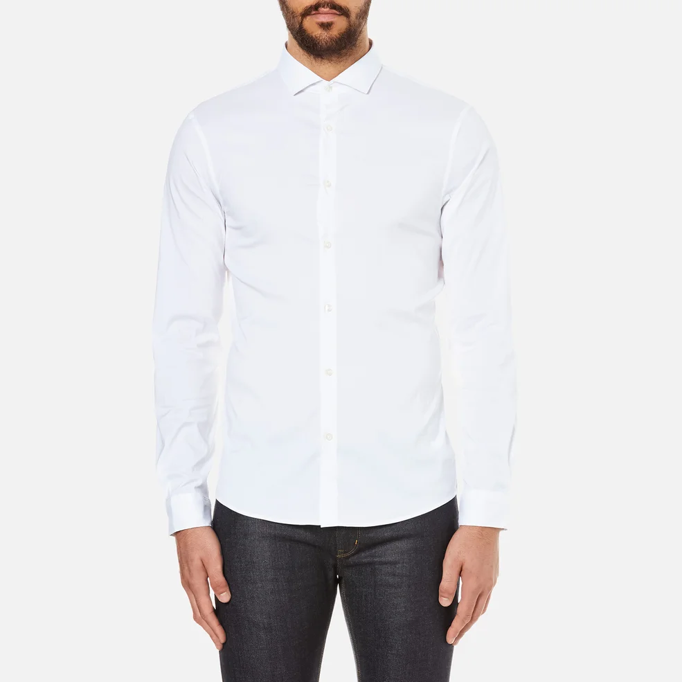 Michael Kors Men's Slim Long Sleeve Shirt - White Image 1