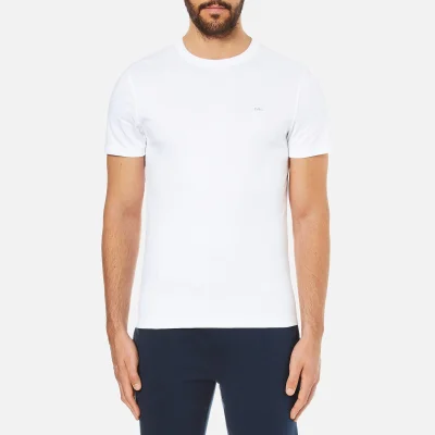 Michael Kors Men's Liquid Jersey Crew Neck Short Sleeve T-Shirt - White