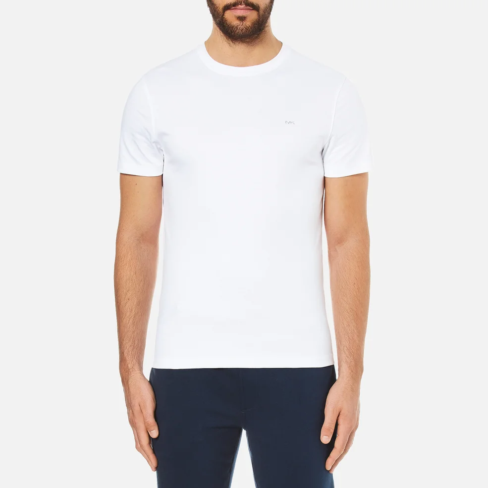 Michael Kors Men's Liquid Jersey Crew Neck Short Sleeve T-Shirt - White Image 1