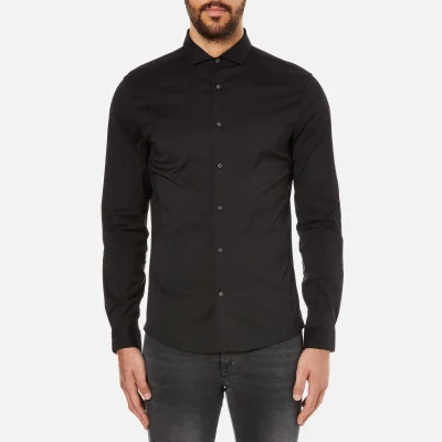 Michael Kors Men's Slim Long Sleeve Shirt - Black