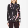 C/MEO COLLECTIVE Women's Been There Shirt - Black Scarf Print - Image 1