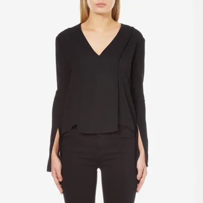 C/MEO COLLECTIVE Women's About Us Long Sleeve Shirt - Black