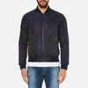 Versace Collection Men's Patterned Zipped Blouson Jacket - Blu-Nero - Image 1