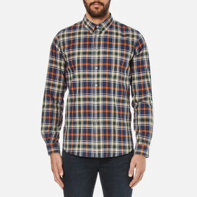 PS by Paul Smith Men's Checked Long Sleeve Shirt - Navy