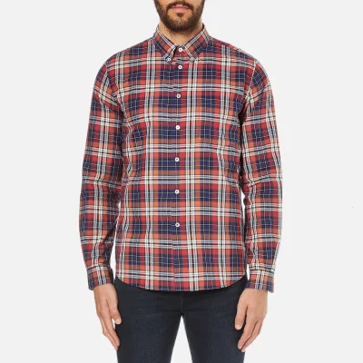 PS by Paul Smith Men's Checked Long Sleeve Shirt - Red