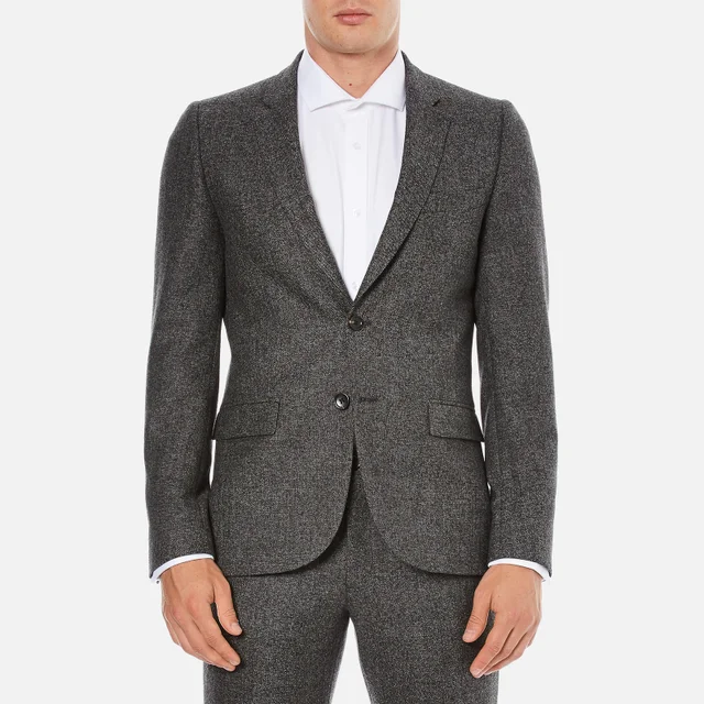 PS by Paul Smith Men's Fully Lined Single Breasted Jacket - Grey