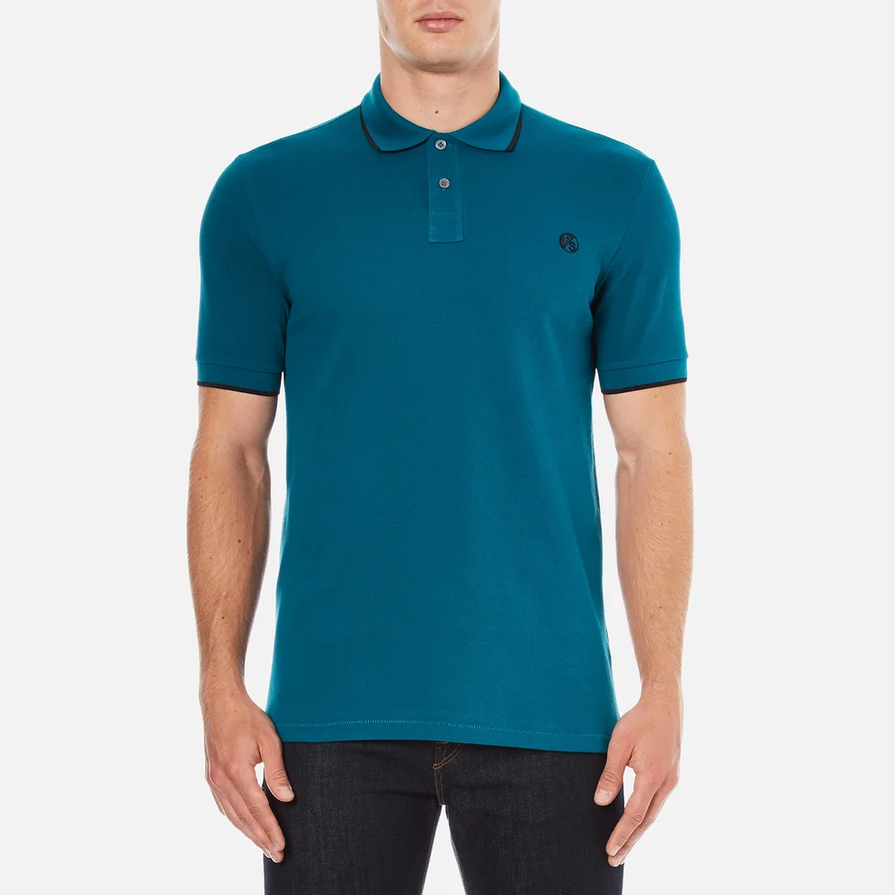 PS by Paul Smith Men's Regular Fit Polo Shirt - Turquoise Image 1