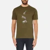 PS by Paul Smith Men's Crew Neck Short Sleeve Animal Logo T-Shirt - Khaki - Image 1