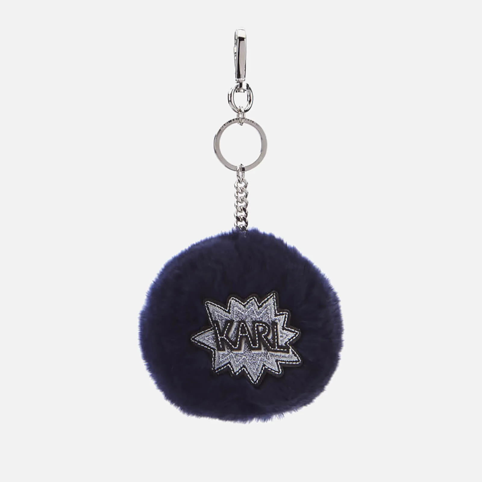 Karl Lagerfeld Women's K/Pop Fuzzy Keychain - Dark Sapphire Image 1