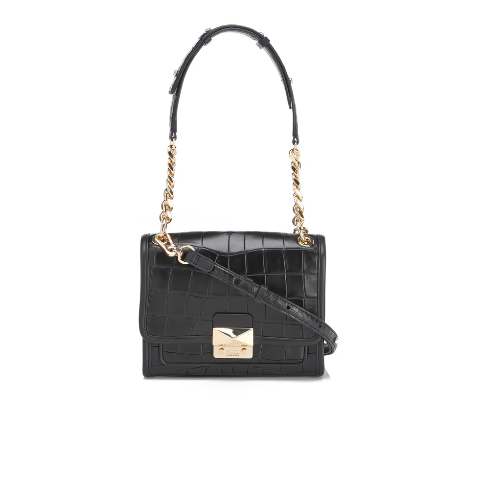 Karl Lagerfeld Women's K/Reptile Mini Handbag - Black Image 1