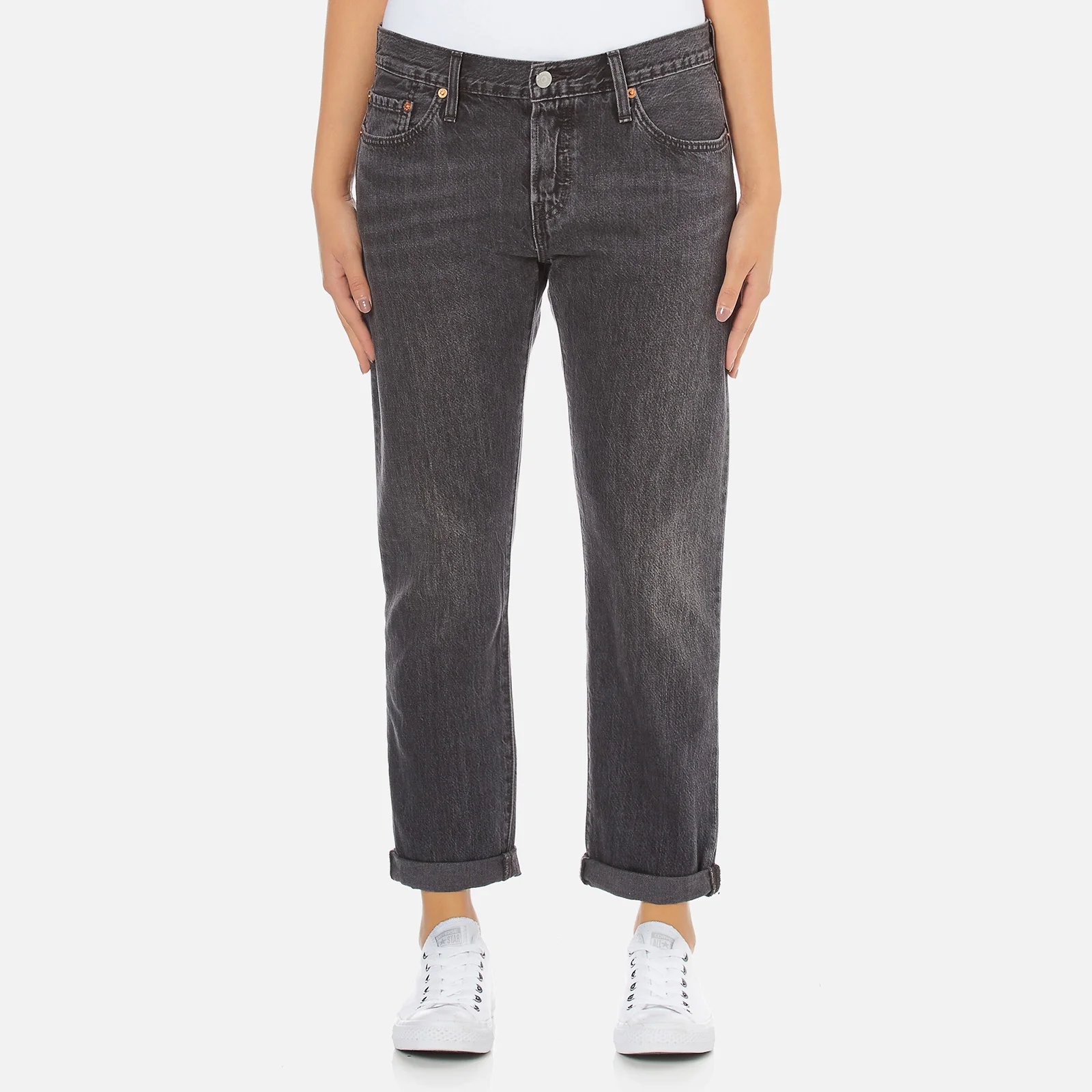 Levi's Women's 501 CT Tapered Fit Jeans - Fading Coal Image 1