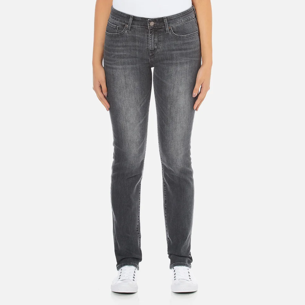 Levi's Women's 712 Slim Straight Fit Jeans - Burnt Ash Image 1