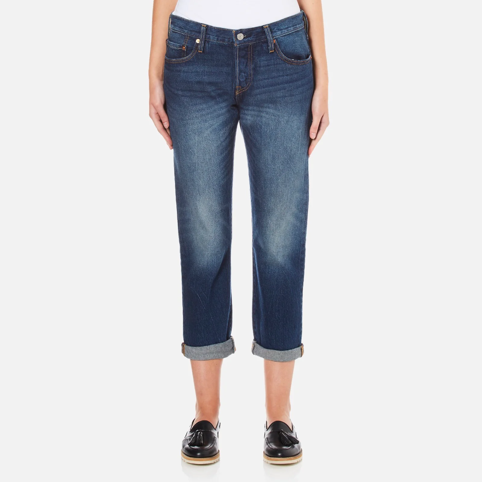 Levi's Women's 501 CT Tapered Fit Jeans - Roasted Indigo Image 1