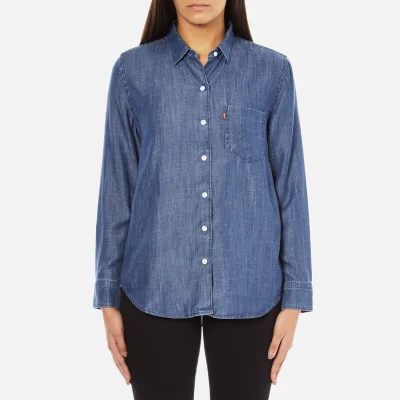 Levi's Women's Sidney 1 Pocket Boyfriend Shirt - Ocean Blue