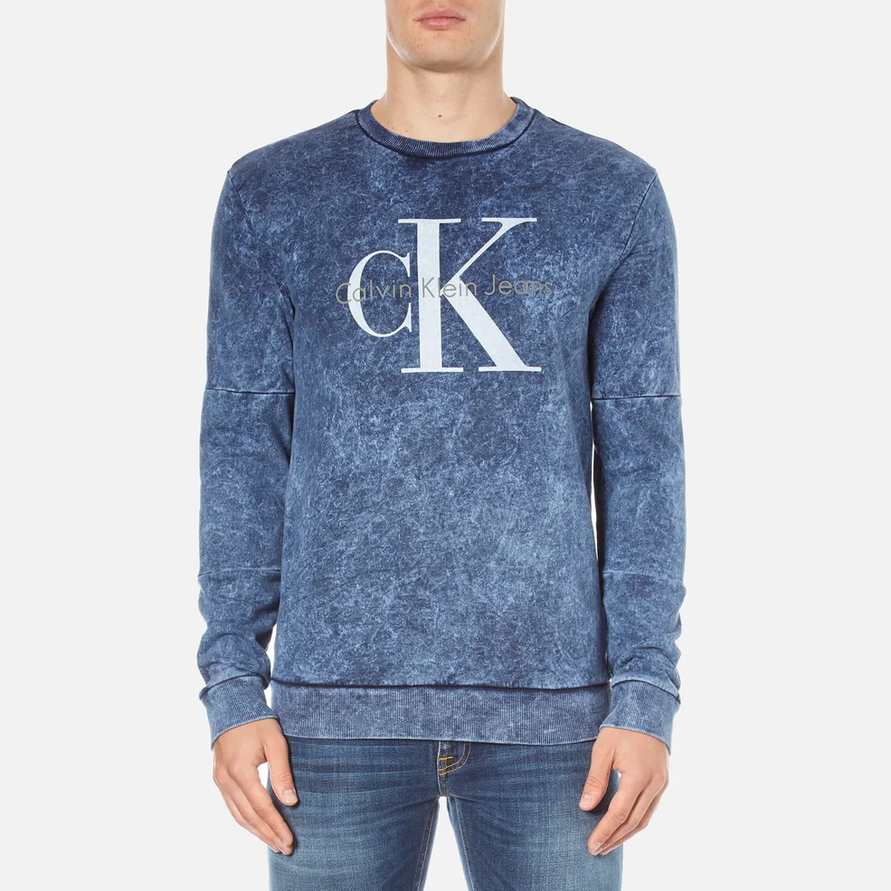 Calvin Klein Men's Hinter Crew Neck Sweatshirt - Night Sky Image 1