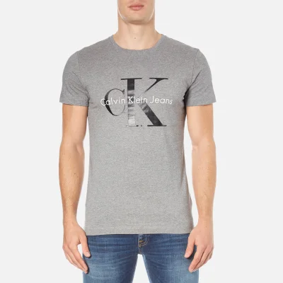 Calvin Klein Men's Re-Issue Crew Neck T-Shirt - Mid Grey Heather