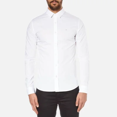 Calvin Klein Men's Wilbert Long Sleeve Shirt - Bright White