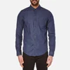 Calvin Klein Men's Wavy Button Down Indigo Shirt - Dark Indigo - Image 1