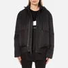 DKNY Women's Long Sleeve Short Hooded Downfill Puffer Coat with Double Layer - Black - Image 1