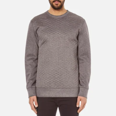 Helmut Lang Men's Embossed Jersey Sweatshirt - Grey