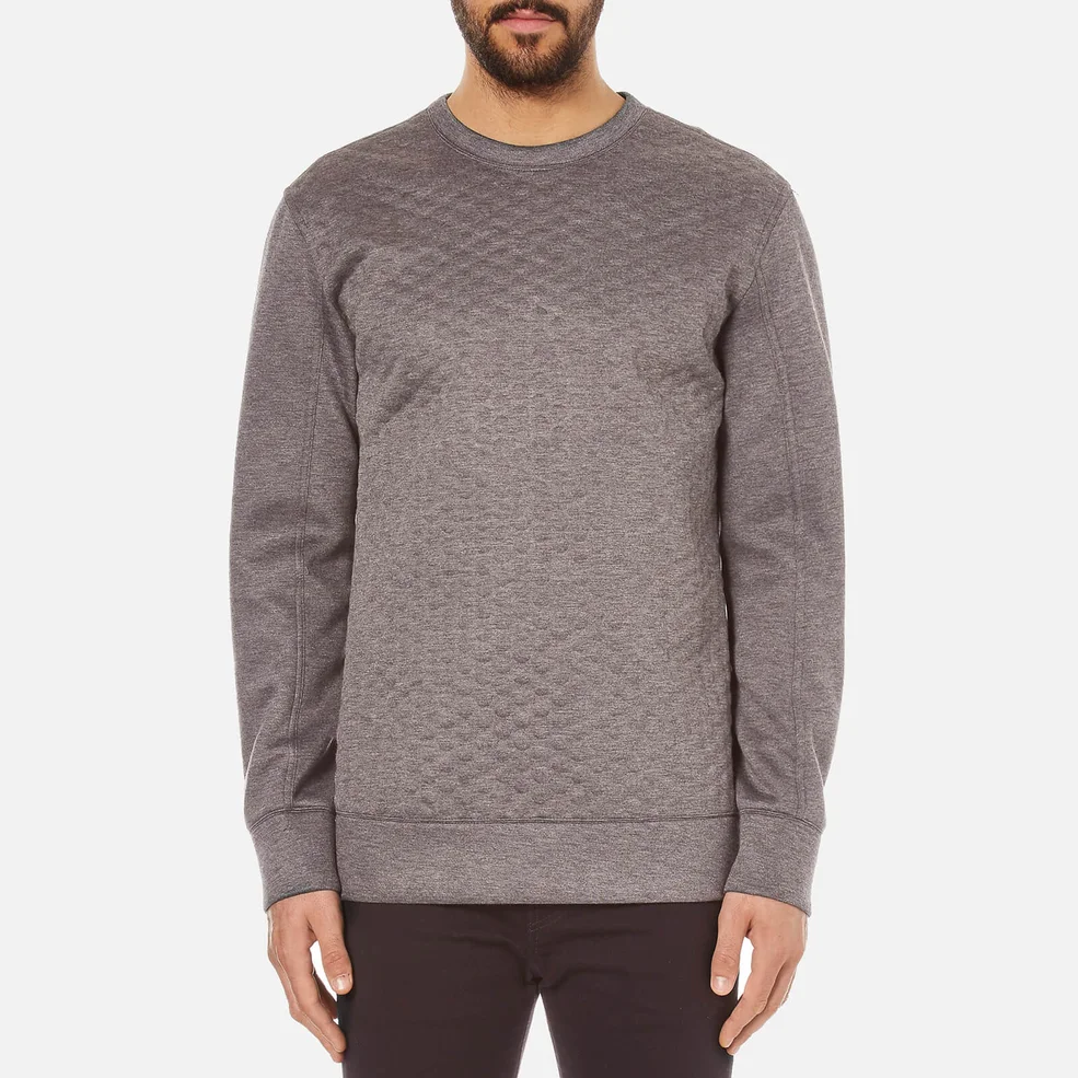 Helmut Lang Men's Embossed Jersey Sweatshirt - Grey Image 1