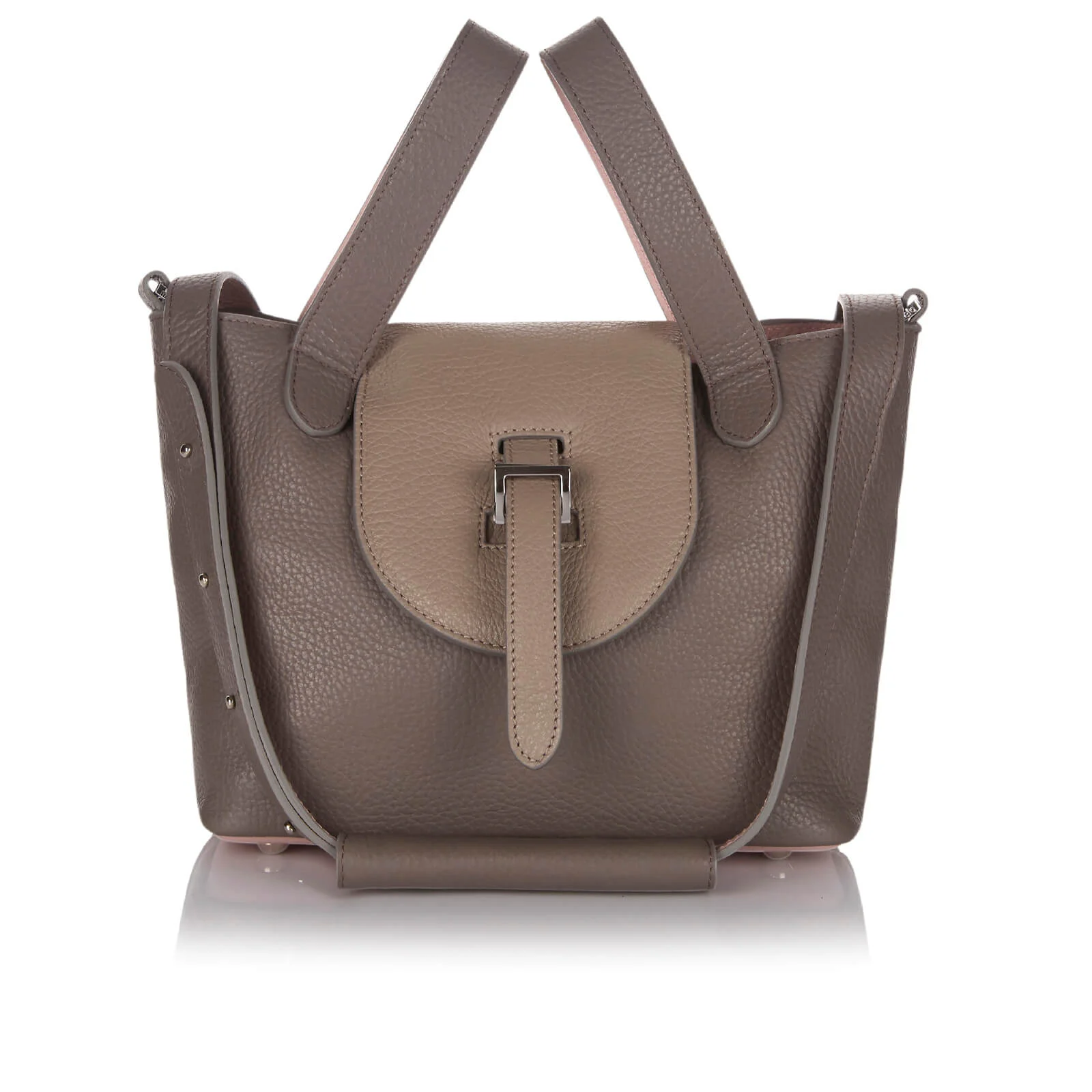 meli melo Women's Thela Mini Tote Bag - Taupe/Dusty Pink Image 1