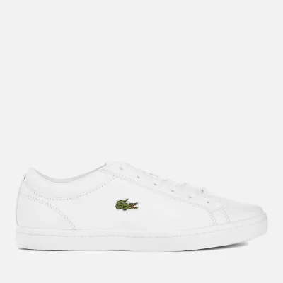 Lacoste Women's Straightset Bl 1 Leather Court Trainers - White