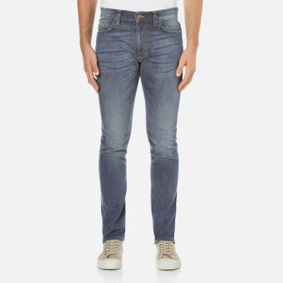 Nudie Jeans Men's Lean Dean Straight/Slim Fit Jeans - Indigo Throb
