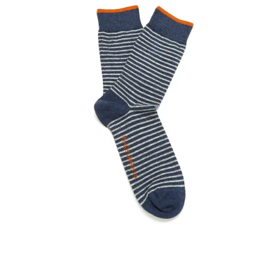 Nudie Jeans Men's Striped Socks - Blue