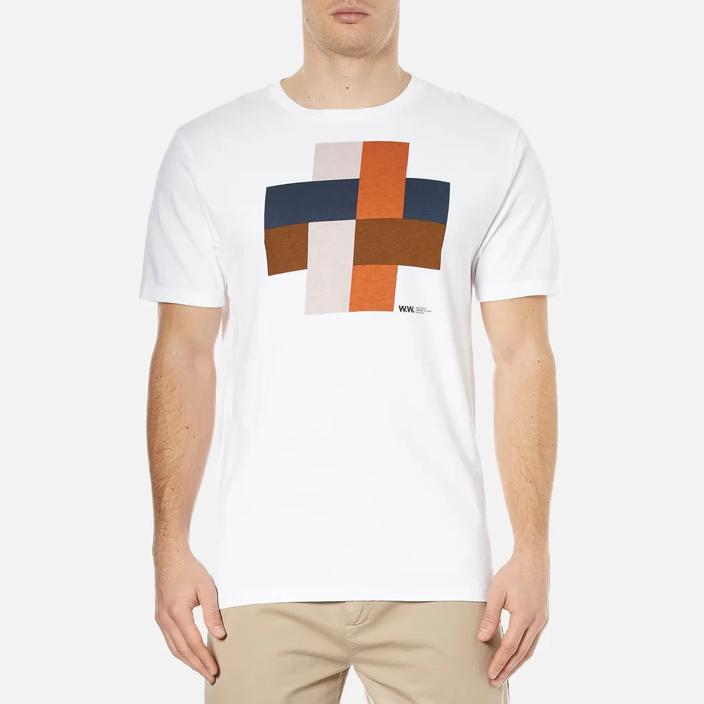 Wood Wood Men's Hashtag T-Shirt - White Image 1