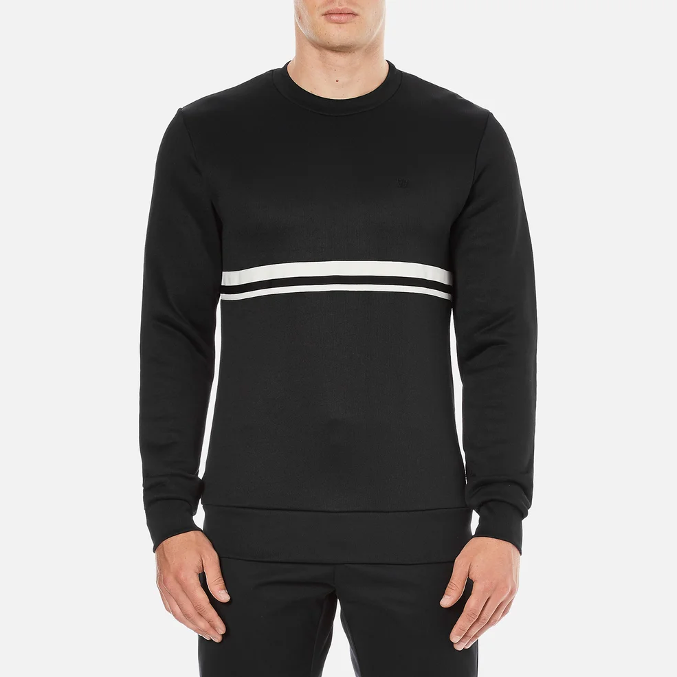 Wood Wood Men's Troy Long Sleeve Sweatshirt - Black Image 1