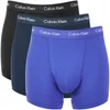 Calvin Klein Men's 3 Pack Trunk Boxer Shorts - Black/Blue - Image 1