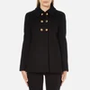Boutique Moschino Women's Pea Coat with Gold Buttons - Black - Image 1