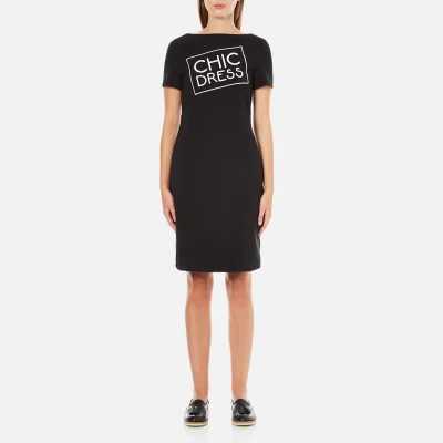 Boutique Moschino Women's Chic Dress T-Shirt Dress - Black
