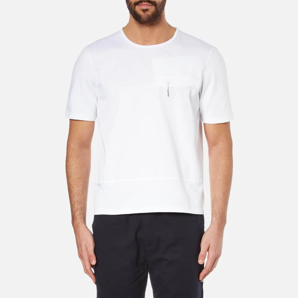 Folk Men's Pocket and Panel T-Shirt - White Image 1