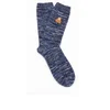 Folk Men's Flecked Single Socks - Navy Melange - Image 1