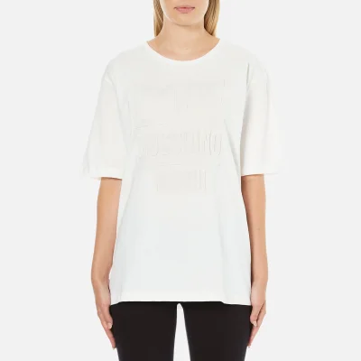 Love Moschino Women's Logo Oversized T-Shirt - White