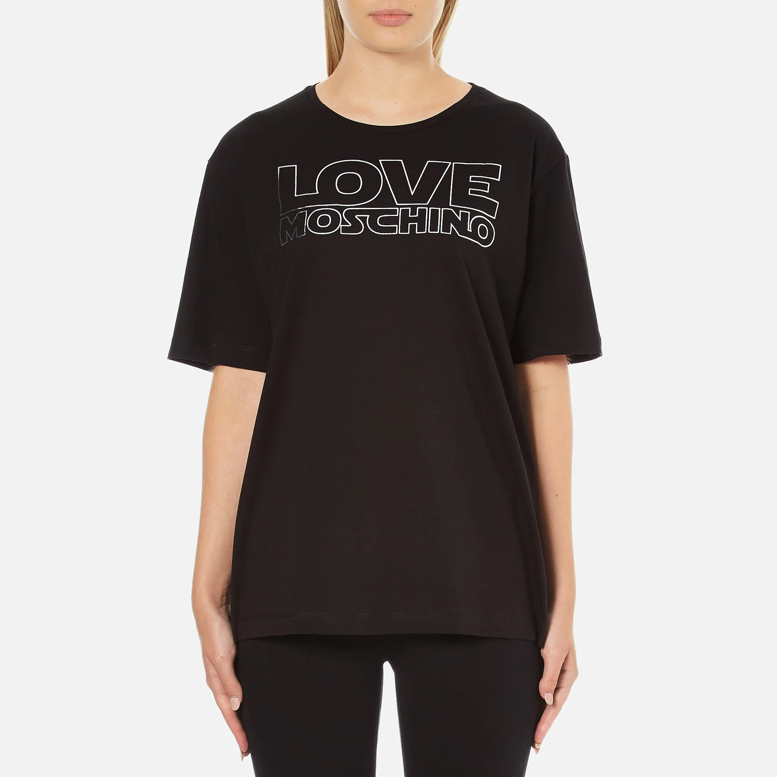 Love Moschino Women's Logo T-Shirt - Black Image 1
