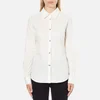 Love Moschino Women's Silver Heart Pendant Shirt - White - Image 1